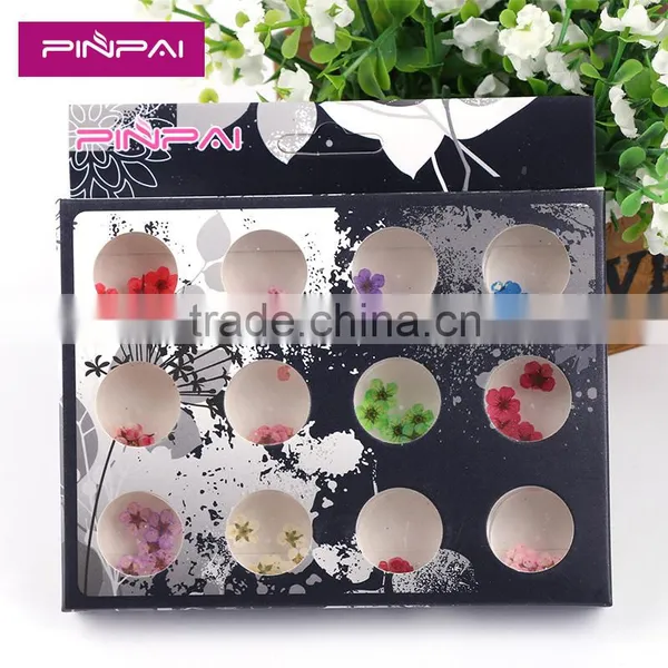 2016 12 Colors Dried Dry Flower UV Gel Acrylic False Tips Nail Art Decoration Real Flower photo-2