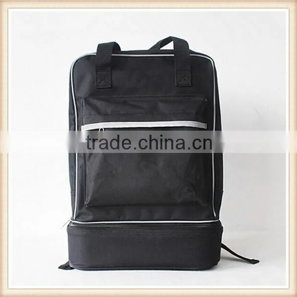 Portable Black Two-double Cooler Bag Highking Picnic Backpack Cooler Bags
