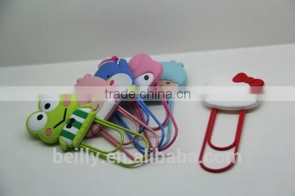 Custom Shape Silicone Carton Design Bookmark for Book