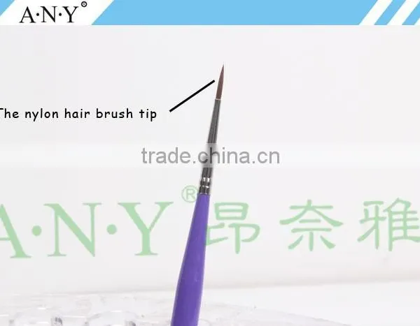 ANY Nail Art Beauty Design Wood Handle Nylon Hair Decorative Nail Brush Gel Painting photo-6