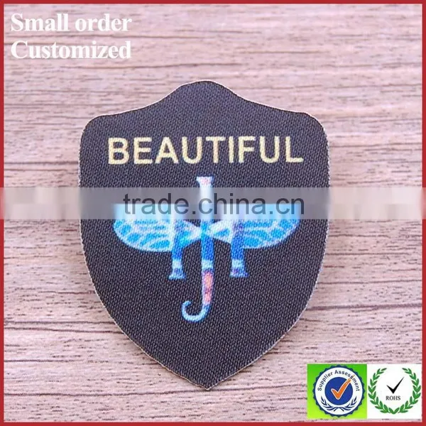 Custom Fashion Adhesive Satin Printing Labels for Garment Clothing photo-6