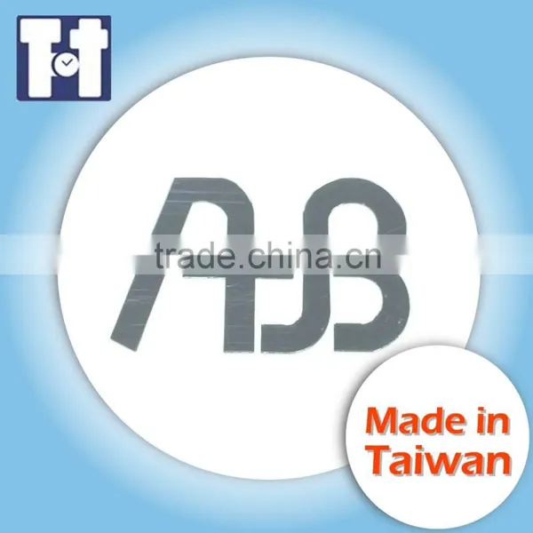 Desk Name Plate Silver Foil Sticker Designed photo-3
