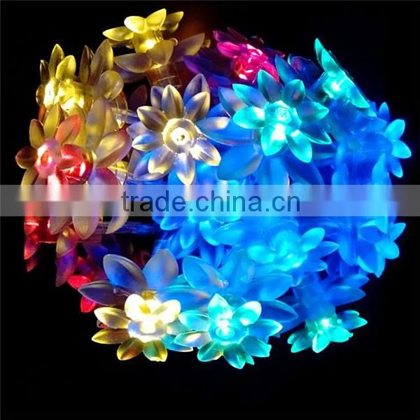 2014 Decorative Covers for String Lights LED Solar String Lights With Lotus