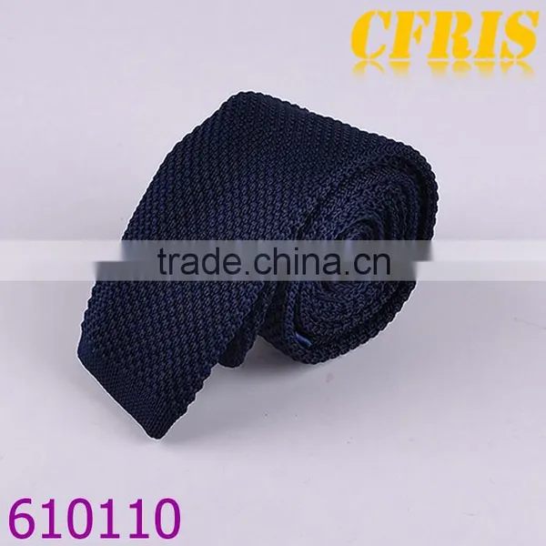 Fashion Plain Color Cotton Knitted Necktie Series 2 photo-2