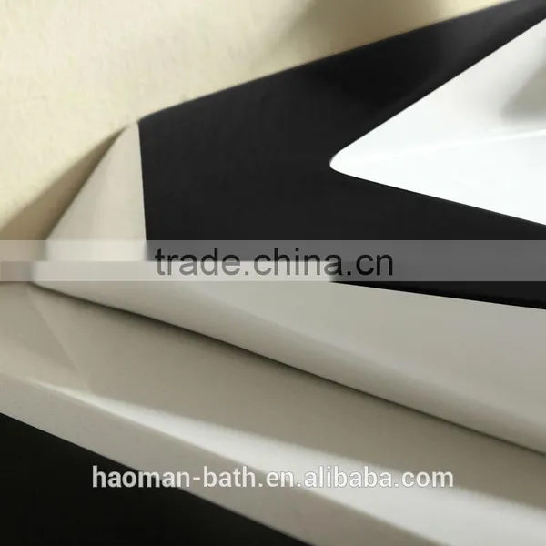 HM-C-10 New Fashion Hot Selling Modern Bathroom Cabinet Ceramic Bathroom Wash Basin Cabinet Wall Mount Cabinets photo-6