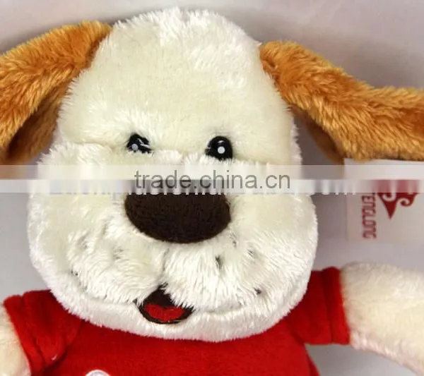 Luckiplus Hot Sale First Class Happy Puppy In Red Cloth SafeTechnology Toy For Kids photo-5