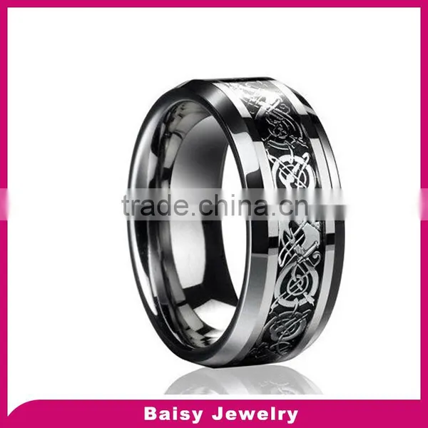 New Styles Fashion Signet Rings Tungsten Carbide Jewelry Wholesale