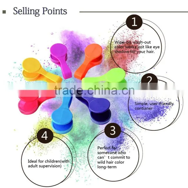 Chalk Powder Beauty Product Temporary Hair Dye Christmas Party OEM One Step Hair Color photo-2