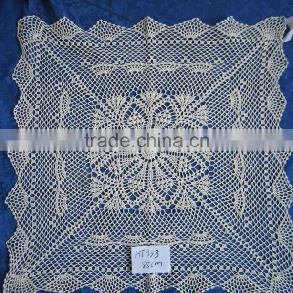 Hand Knit Crocheted Table Cloth photo-4