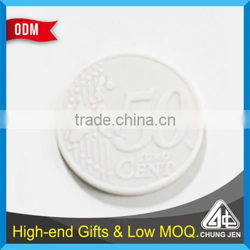 Customized Plastic/metal Embossed Soft Cloisonne Shopping Coin photo-5