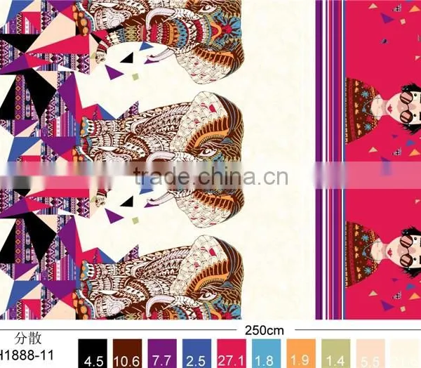 150T 100% Polyester Microfiber Fabric Disperse Print Fabric