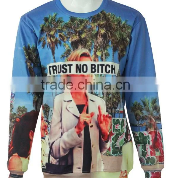 Fashion Design Round Neck Sublimation Prited Casual Knitwear/sweater photo-2