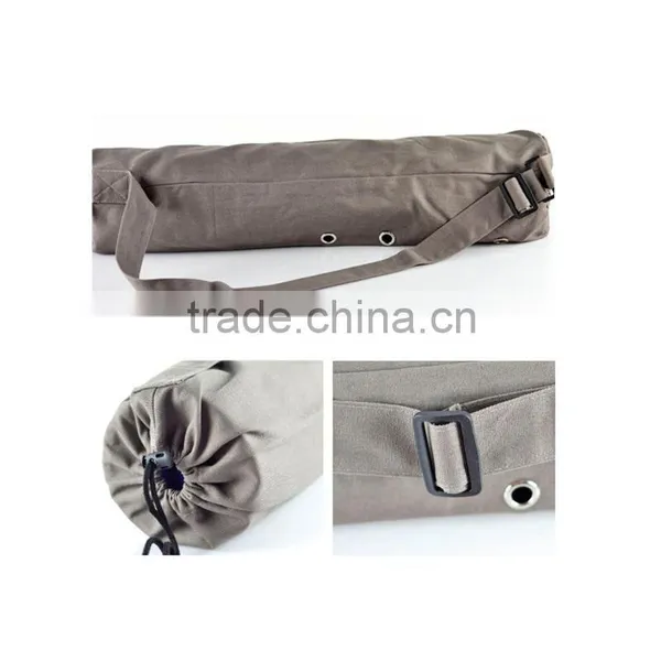 Pilates & Yoga 100% Canvas Mat Bag Yoga Mat Bag With Cargo Pocket photo-5