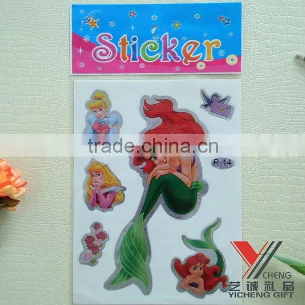 Cartoon Mermaid Laser Sticker
