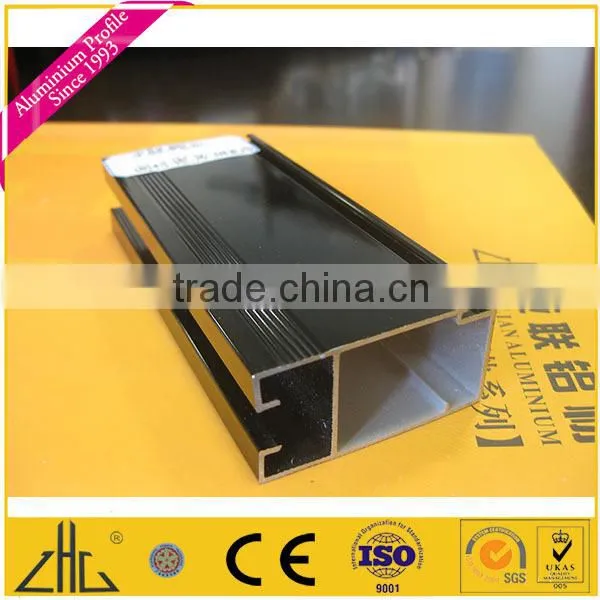 Wow!!! Electrophoresis Champagne, Pure White, Black Aluminium Profile Hollow Section / Wood Color Electrophoresis Aluminium Pipe photo-2