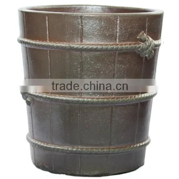 Large High Black Pot Vietnam Plant Pots Large Garden Pots photo-2