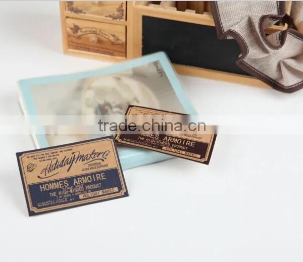 Custom Kraft Paper Leather Label photo-2