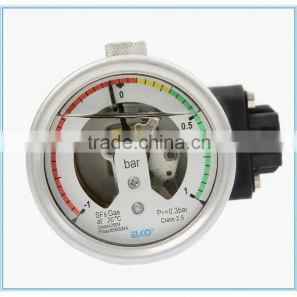 All Stainless Steel Oil Filled Electric Contact Mpa Pressure Gauge With Alarm With Temperature Compensation photo-3