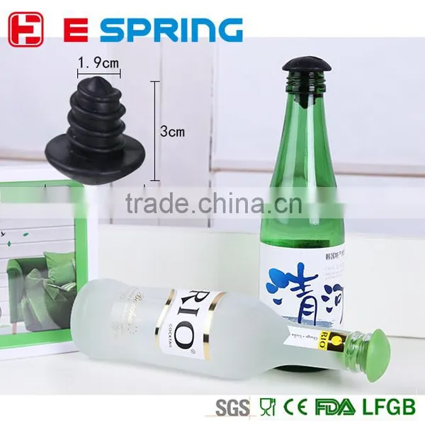 Silicone Screw Shape Food Grade Wine Bottle Stoopers
