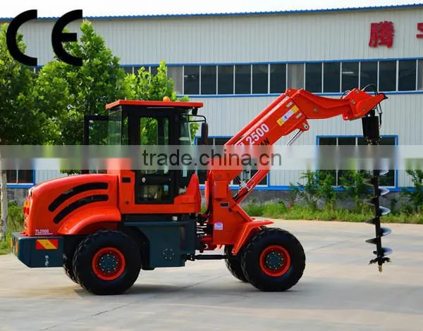4x4 Mini Tractor TL2500 Hydraulic All Wheel Loader Telescopic Handler