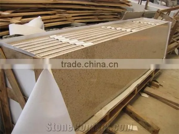 PROMOTION PRICE!Chinese Gloden Yellow G682 Vanity Top With Single Under Mount Sink In Stock photo-3