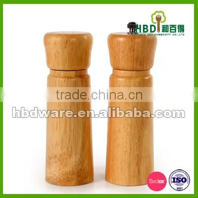 Hot New Products for 2016 Rubber Wood Rock Salt Mill And Pepper Grinder For Cooking Tools,Rock Salt Mill Wholesale photo-4