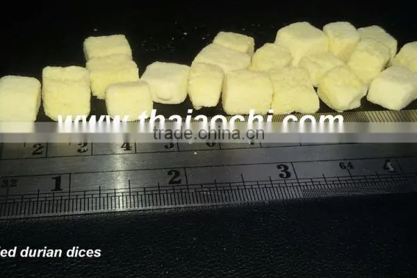 Thai Durian Diced Freeze Dried From Thailand Certified HACCP, ISO 22000 , GMP, HALAL and KOSHER photo-3