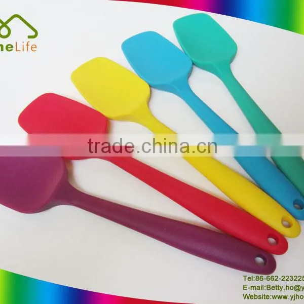 Food Grade Best Cooking Kitchen Baking Cake Tools Solid Silicone Spatula