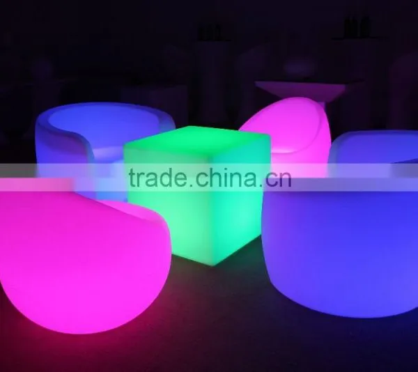 Led Light Illuminated Plastic Sofa photo-4