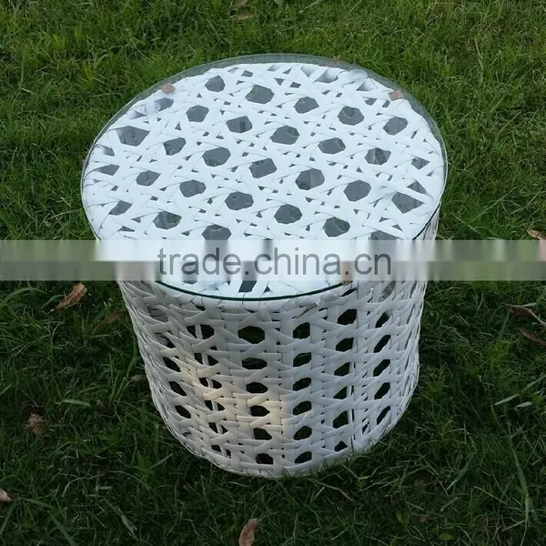 Big Hole Special White Rattan Wicker Garden Chairs and Table photo-2
