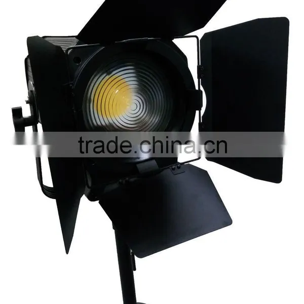 300Watt Pro Electronic Zoom Focusable DMX Dimming Sound 300W RGBW 4IN1 COB LED Fresnel Studio Video TV Spot Light With Shutters photo-2