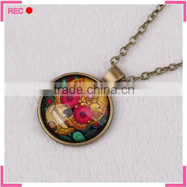 Personalized Necklace Wholesale, Clown Pattern Pendent Necklace photo-3