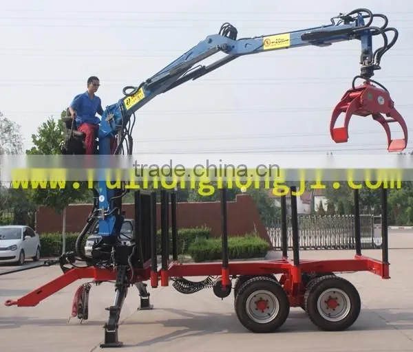 crane timber trailer,log loader trailer,log trailer