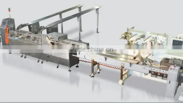 Sandwiching machine-row combiner