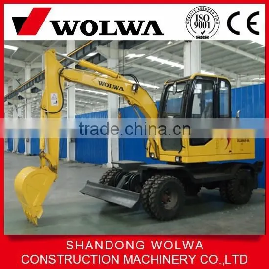 Wolwa Mini 6t Single Front Bucket Wheel Excavator photo-3