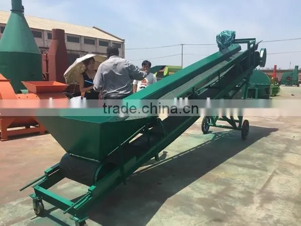 Mobile Bulk Inclined Flat Belt Conveyor With Hopper photo-2