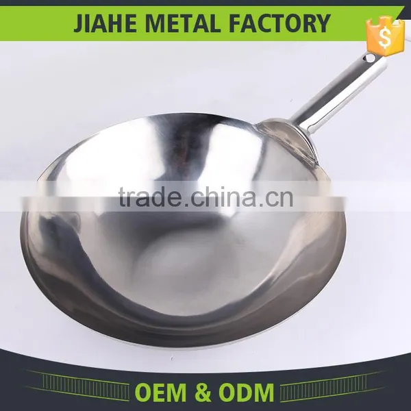 Chinese Welded Joint Wok Stainless Steel Cookware Set photo-3