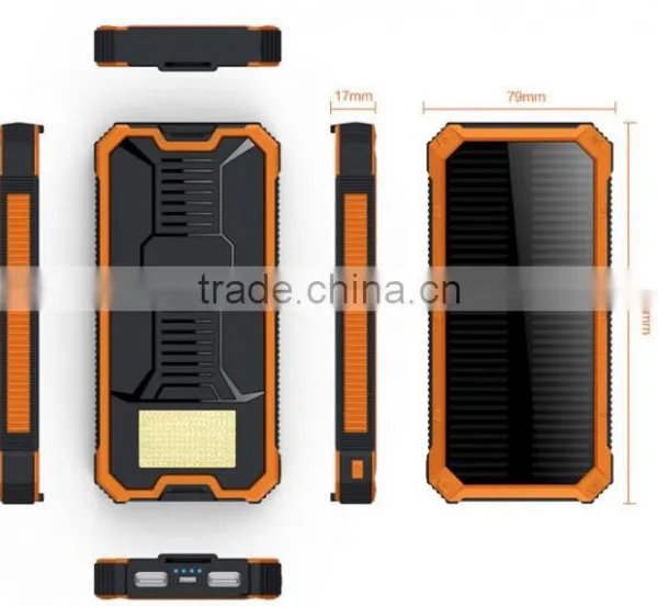 Two Usb Phone Charger 12000mah Solar Bank photo-3