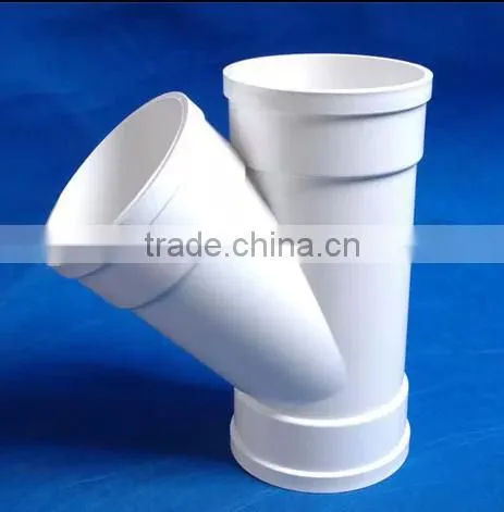 China Manufacturer Pvc Pipe Fittings , Pvc Slant Tee photo-2