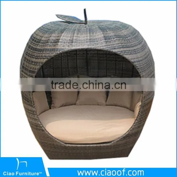 China Supplier Rattan Day Bed Garden Furniture Outdoor photo-4