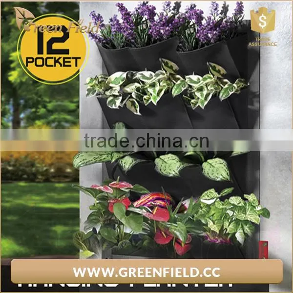 Vertical Pockets Garden Plants Grow Felt Planter Bags photo-6