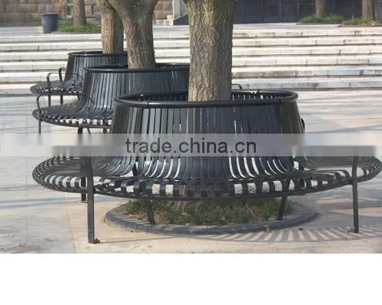 Arlau Galvanized Steel Park Round Tree Bench photo-4