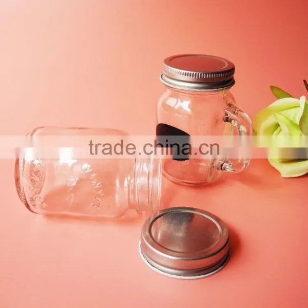 120ml Baby Use Glass Mason Jar for Ejuice With Black Frosted and Tin Lid photo-4