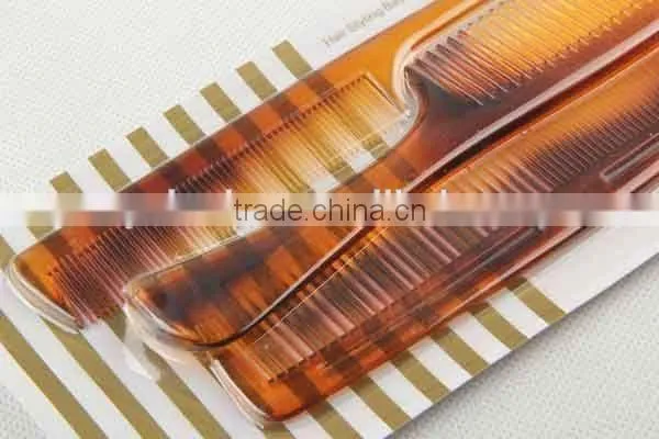 3PC Amber Transparent Plastic Hair Brush/comb photo-3