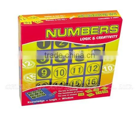 Numbers logic creativity game