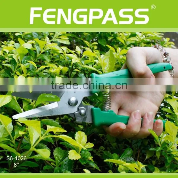 S6-1026 Lock Function Tree or Flower Cutting Pruning Garden Scissors photo-5