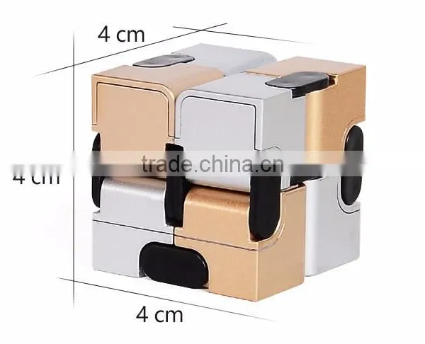 Original Factory Wholesale Newest Fidget Cube Children Desk Toy Infinity Cube Metal Display Cubes photo-3