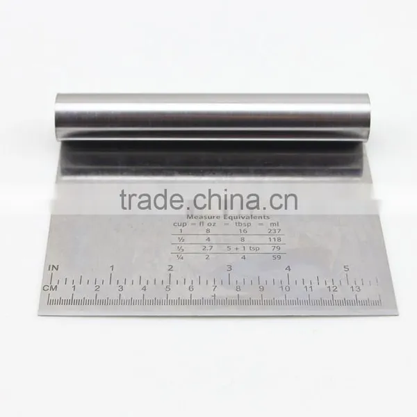 Hot Sale Stainless Steel Polished Dough Cutter Chopper Multipurpose Scraper Kitchen Tool photo-4