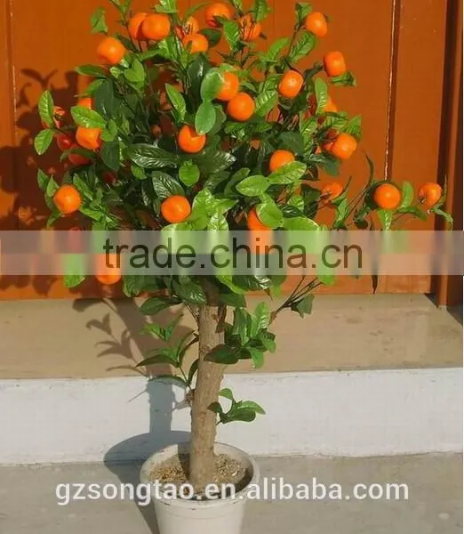 Wholesale Artificial Orange Bonsai Tree for Home Decoration photo-2