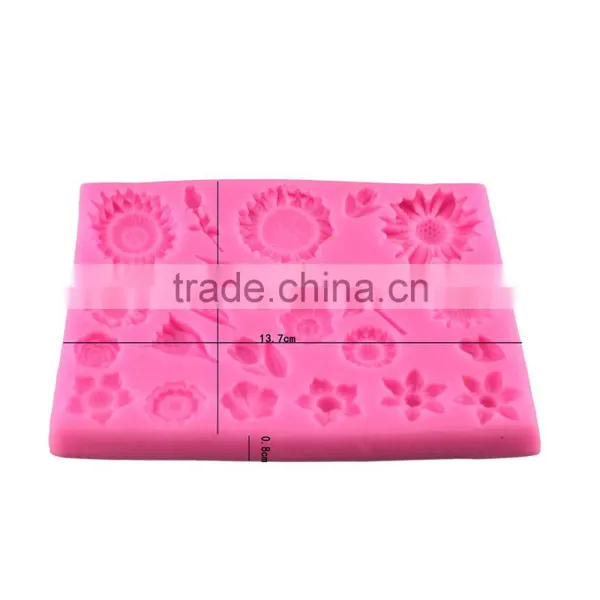 Sunflower Fondant Chocolate Mold Mold Arts DIY Baking Cake Decoration Mould Tool 1688 Agent photo-3